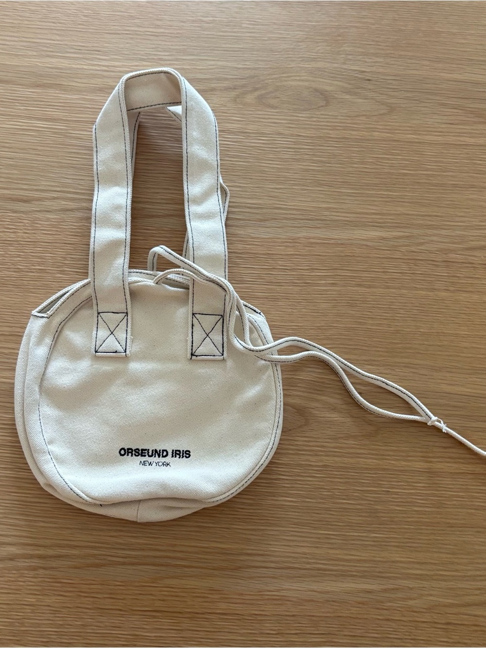 Orseund Iris canvas circle bag